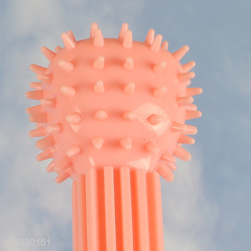 New Arrival Spiky Bone Dog Squeaky Toy Dog Chew Teething Toy