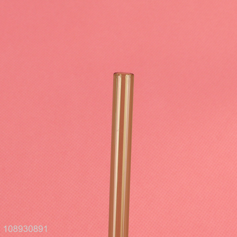 New Product 3+1 Colorful Twisty Glass Straws for Coffee Beverages