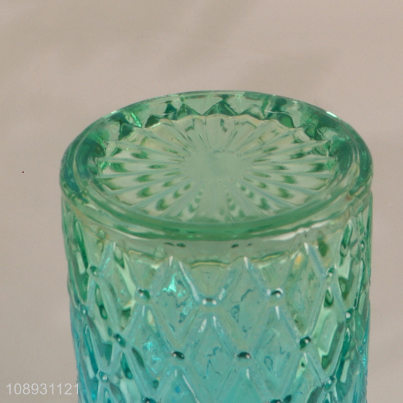 High Quality Gradient Color Glass Vases for Tabletop & Shelf Decor