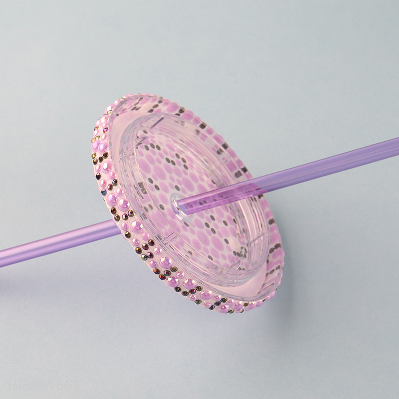 Top quality bling water cup straw drinking cup for gifts