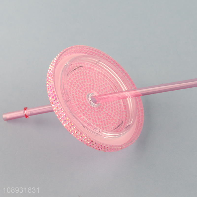 Good quality plastic straw cup water cup drinking cup with lid