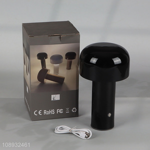 New Product Aluminum Rechargeable Touch Dimmable Led Mushroom <em>Table</em> <em>Lamp</em>
