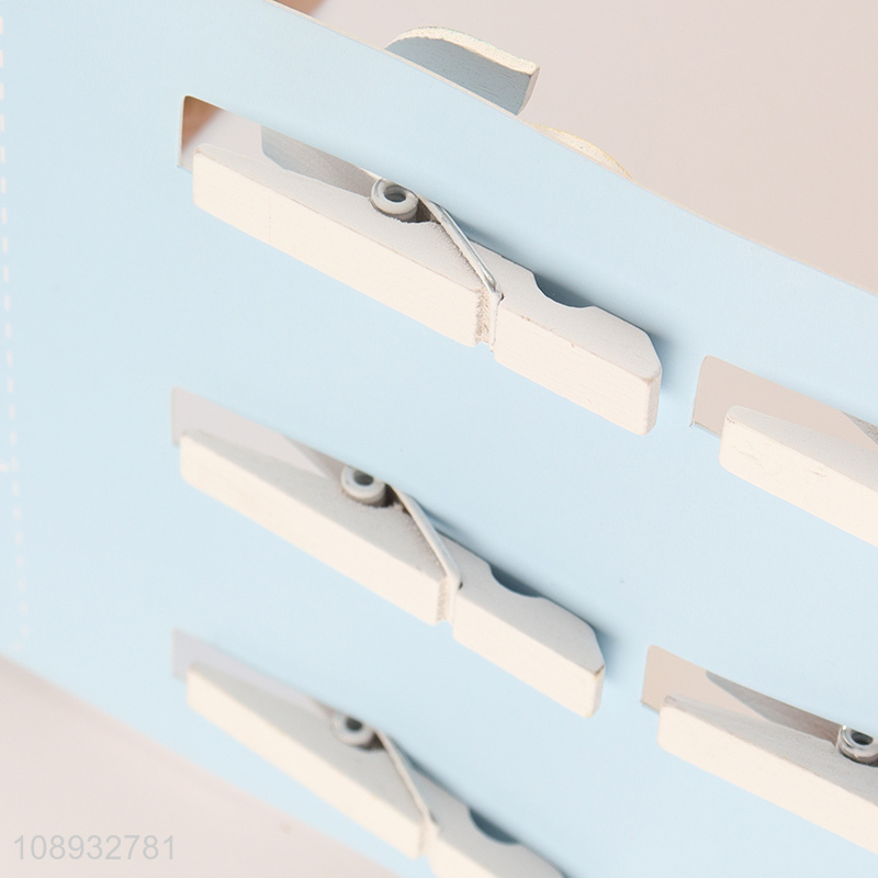 Factory price pear shape wooden clip set for sale