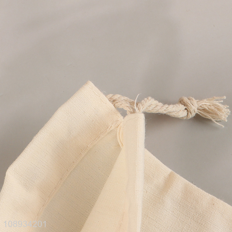 Good Quality Reusable Canvas Drawstring Bags for Shopping and Storage