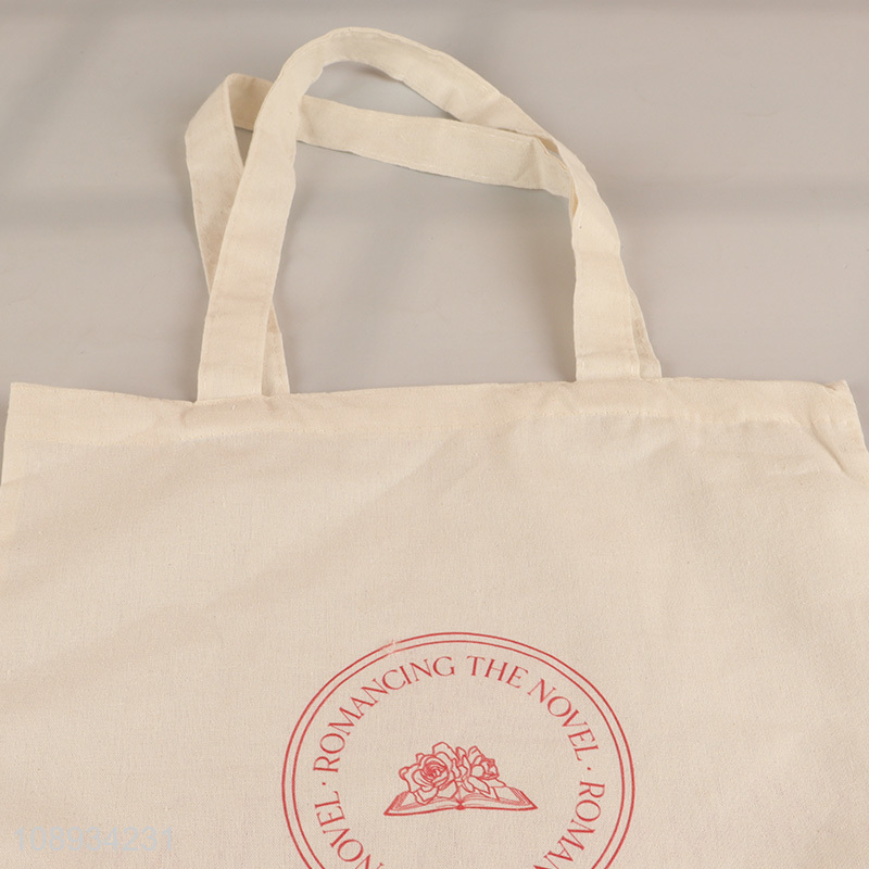 Wholesale Custom Logo Canvas Grocery Bag Shopping Bag with Handles