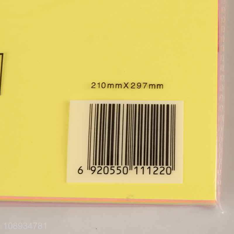 New Product 100 Sheets A4 Colored Copy Paper Multipurpose Paper