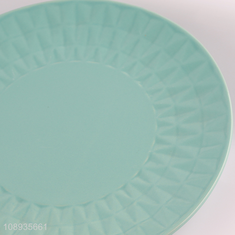 Top selling round home restaurant ceramic tableware plate