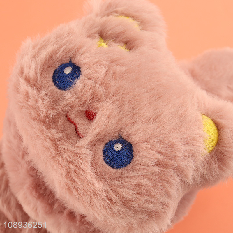 Best selling cartoon animal pink girls warm earmuffs