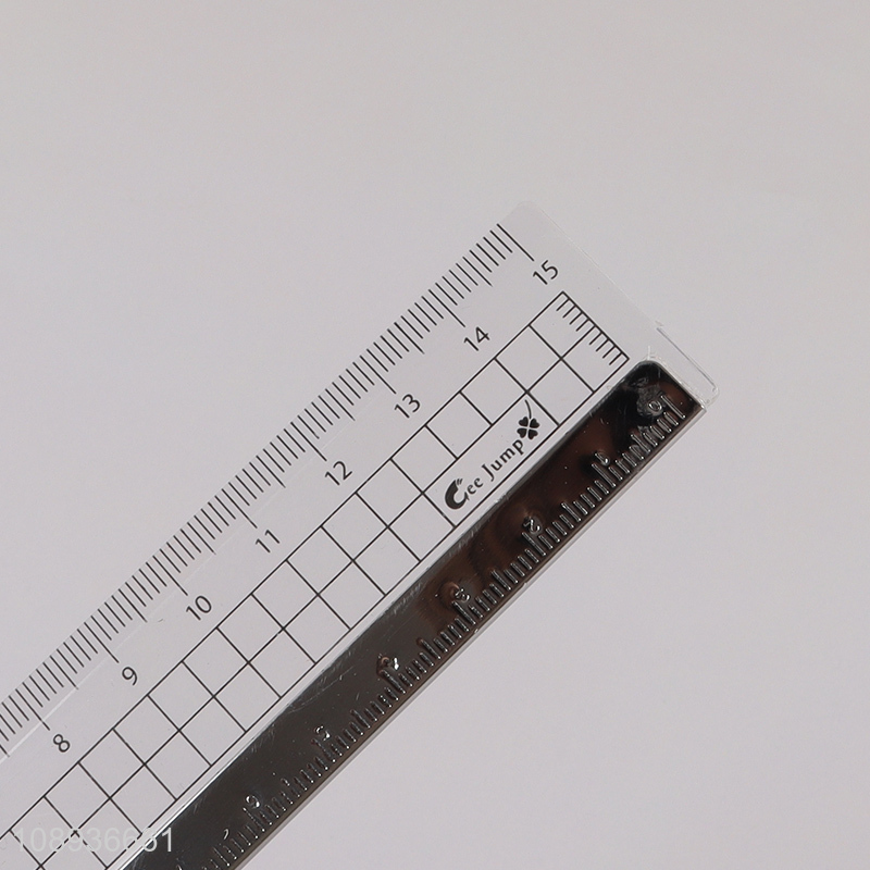 Good Quality Plastic Straight Ruler Metric Measuring Ruler Wholesale