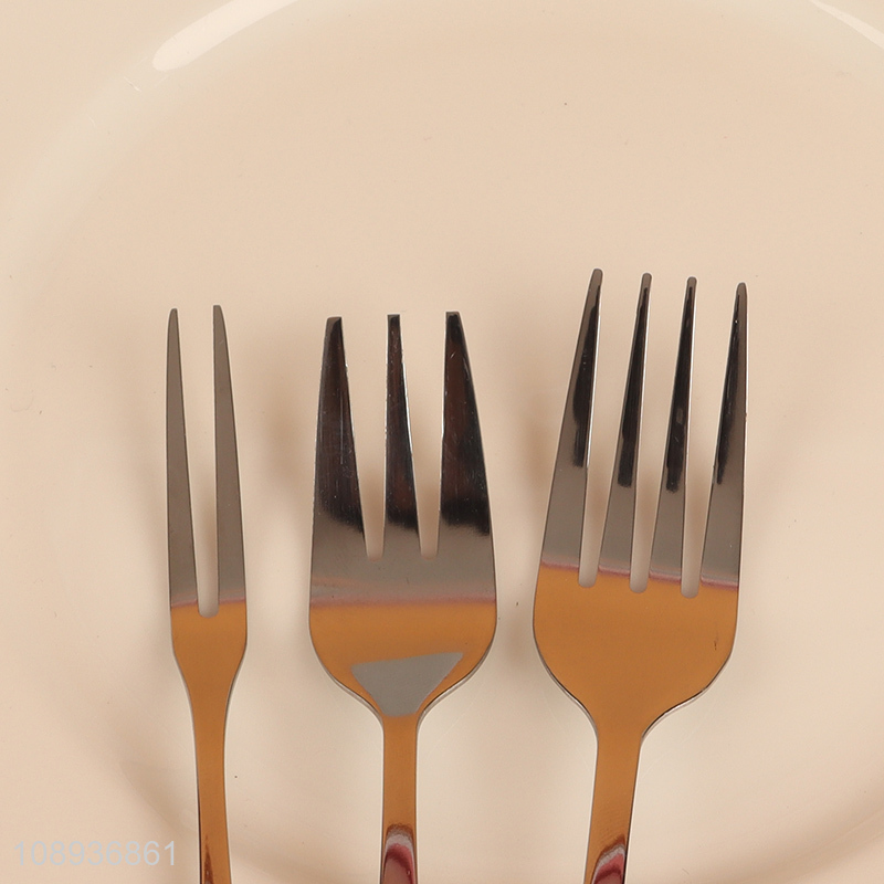 New Arrival 5PCS Stainless Steel Dinner Forks with Round Edge