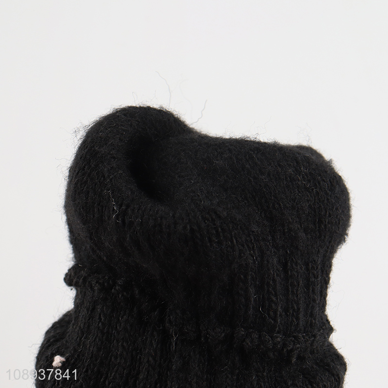 Top products black warm winter woolen gloves for women