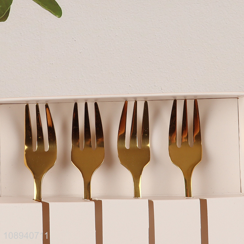 Hot Selling 4PCS Christmas Dinner Forks Stainless Steel Table Forks