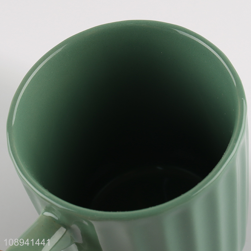 Best selling green ceramic water cup drinking cup wholesale