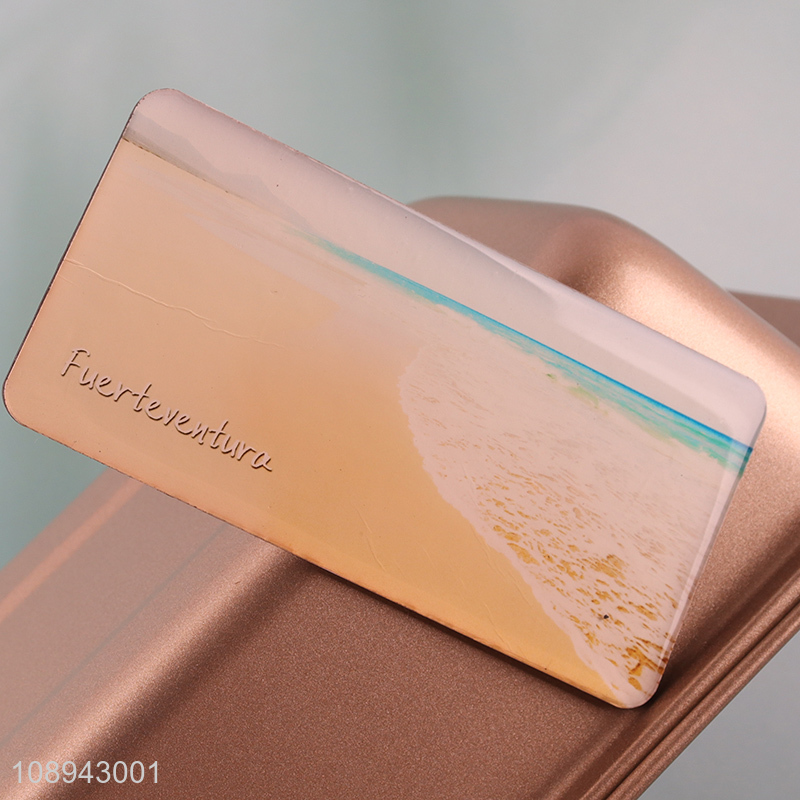 Low price beach decorative epoxy fridge magnet for souvenir