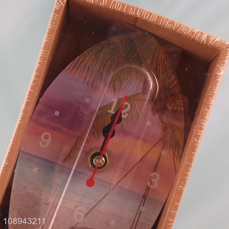 China products glass living room decoration table clock for sale