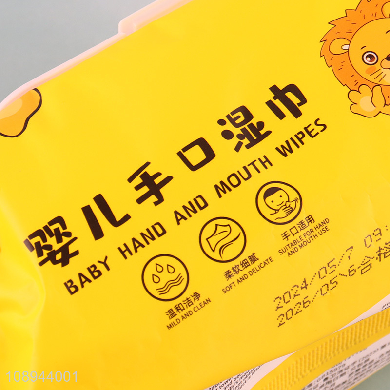 Factory Price 100PCS Hypoallergenic Baby Wipes for Hand and Mouth Use