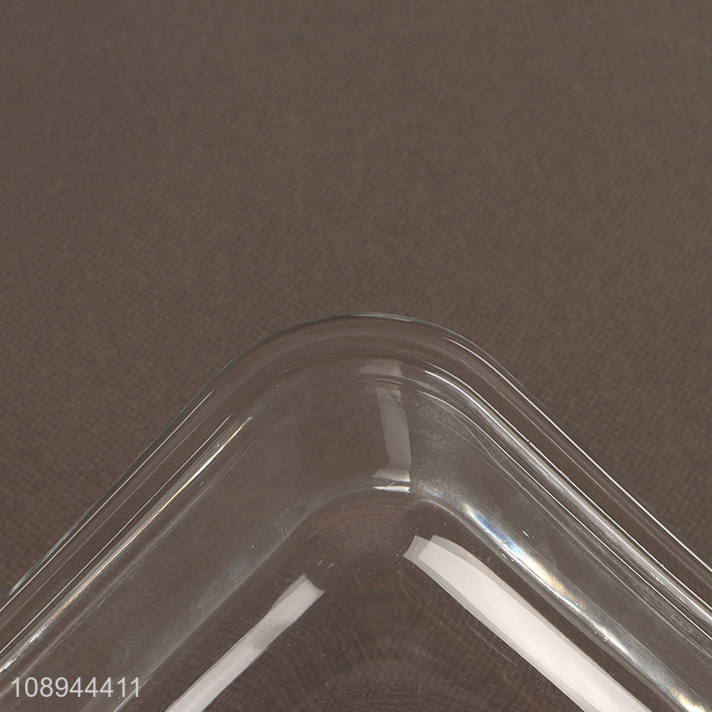 Top selling square glass leakproof food storage container box