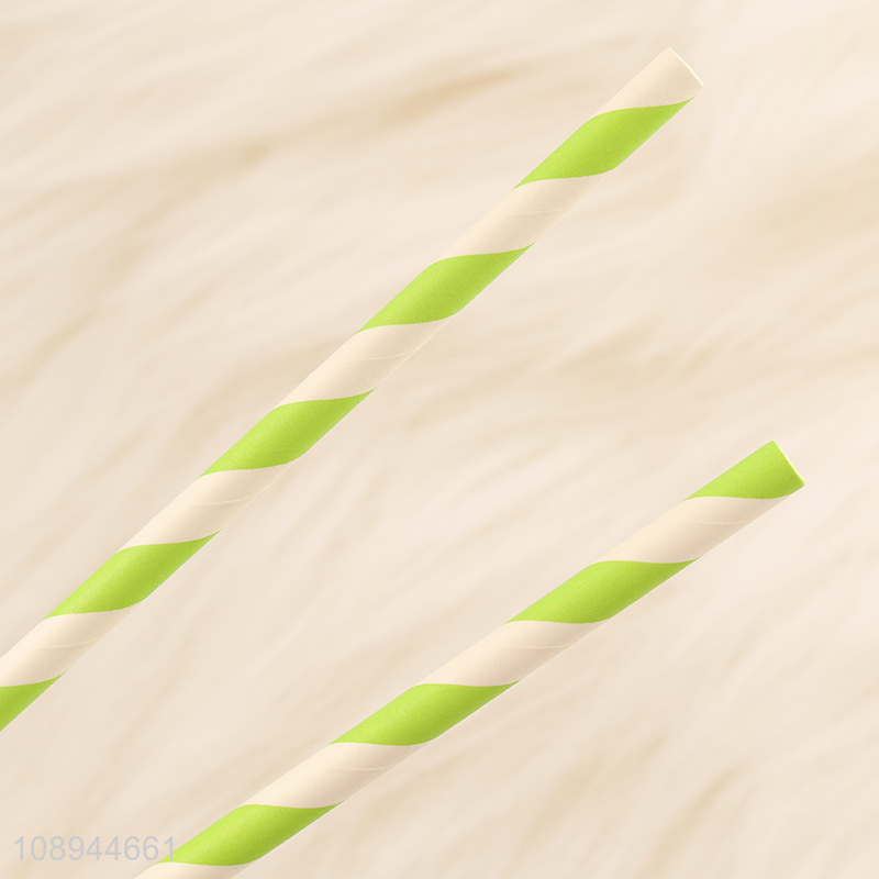 Hot Selling 4PCS Paper Drinking Straws Strawberry Corktail Straws