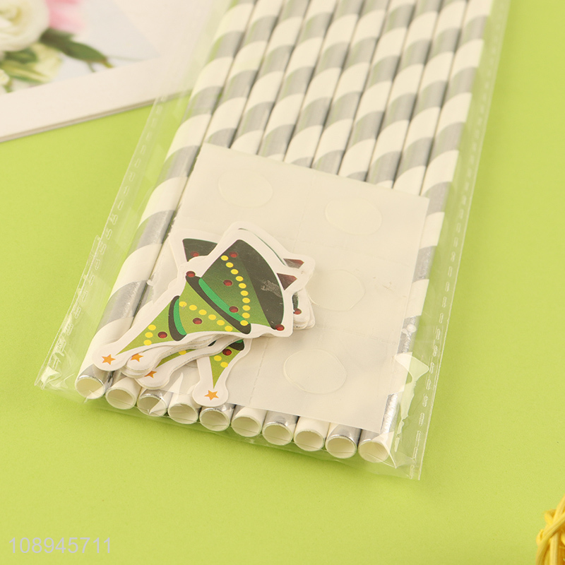 New Product Christmas Tree Drinking Straws Disposable Corktail Straws