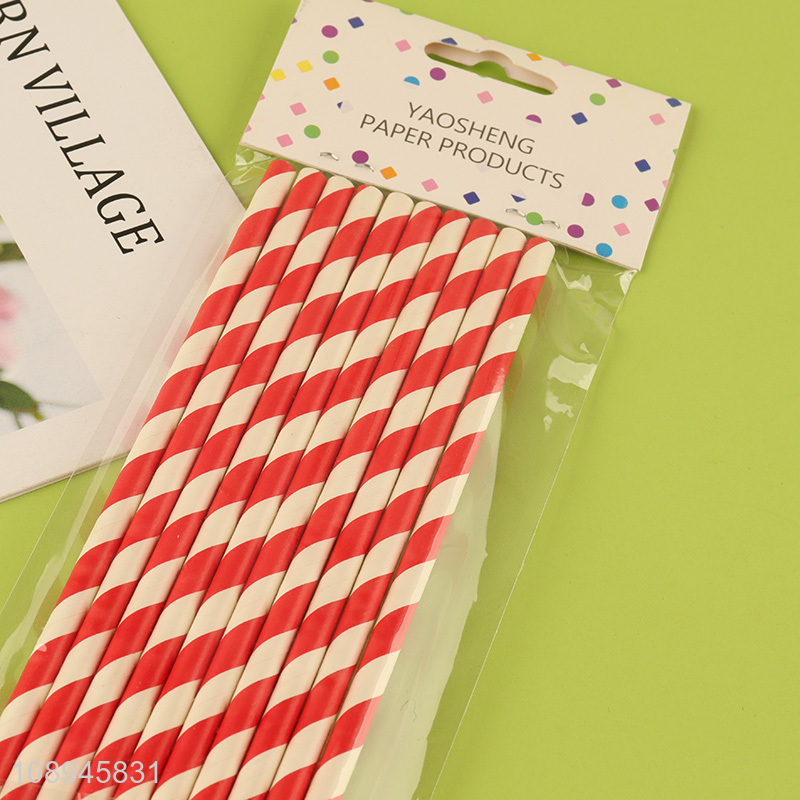 Hot Selling Christmas Stockings Drinking Straws Biodegradable Paper Straws