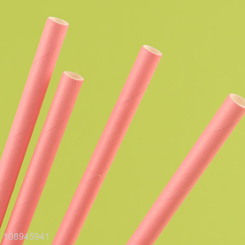 Wholesale Solid Color Paper Straws for Hot and Cold Drinks