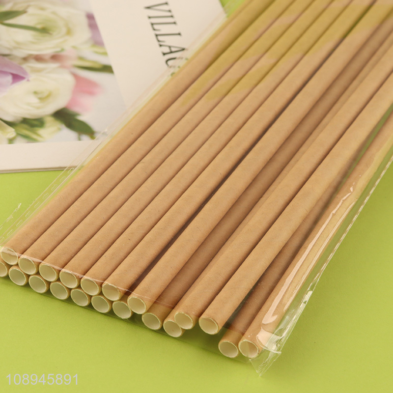 New Product Brown Paper Straws Disposable Straws for Juices