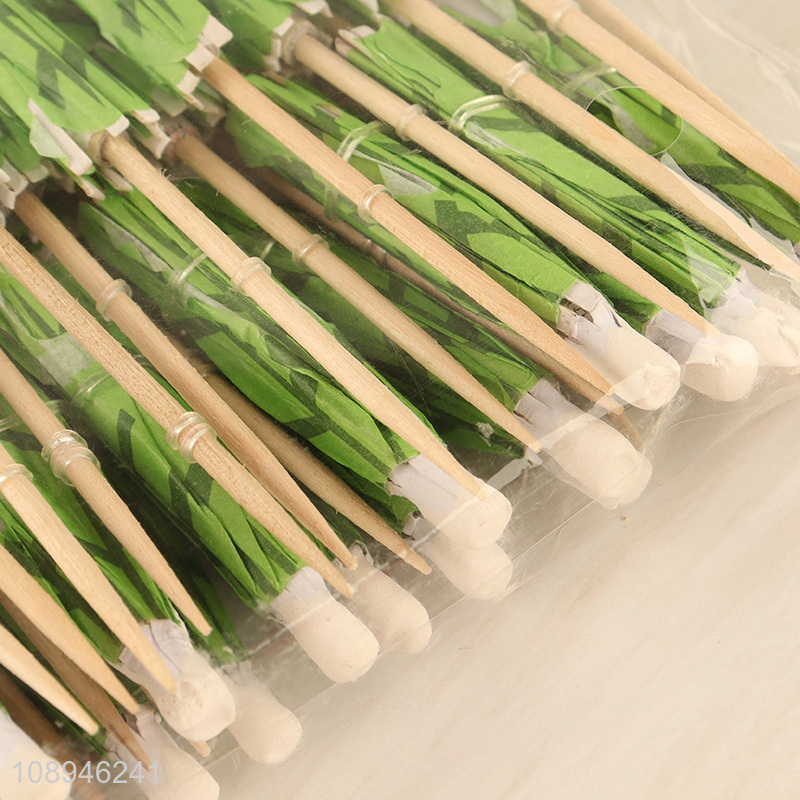 New Product Fancy Corktail Picks Umbrella Fruit Toothpicks