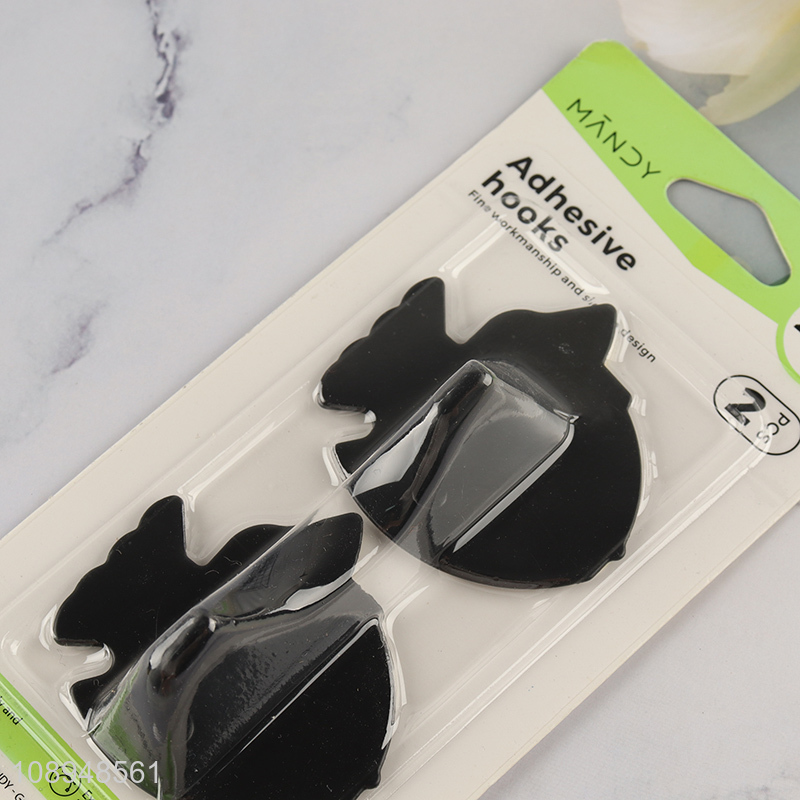 Wholesale 2PCS Fish Shaped Non-Trace Heavy Duty Sticky Wall Hooks