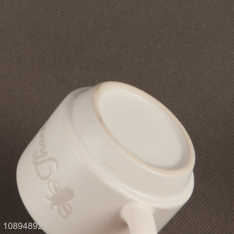 New arrival white ceramic coffee cup tea cup with handle