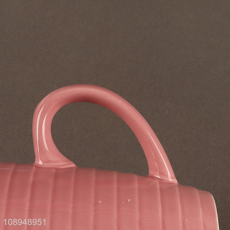 Hot items ceramic home water cup drinking cup with handle
