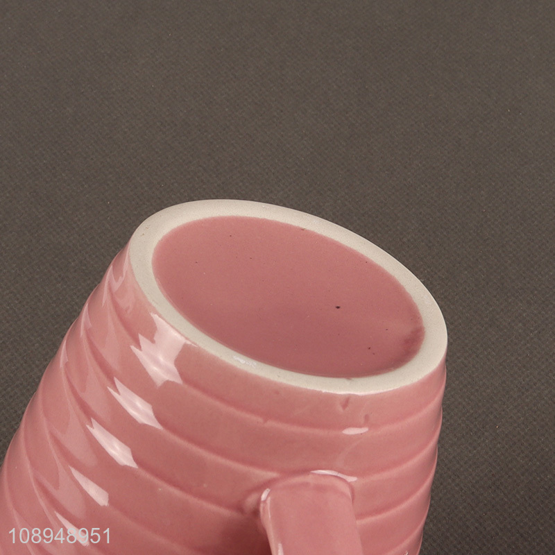 Hot items ceramic home water cup drinking cup with handle