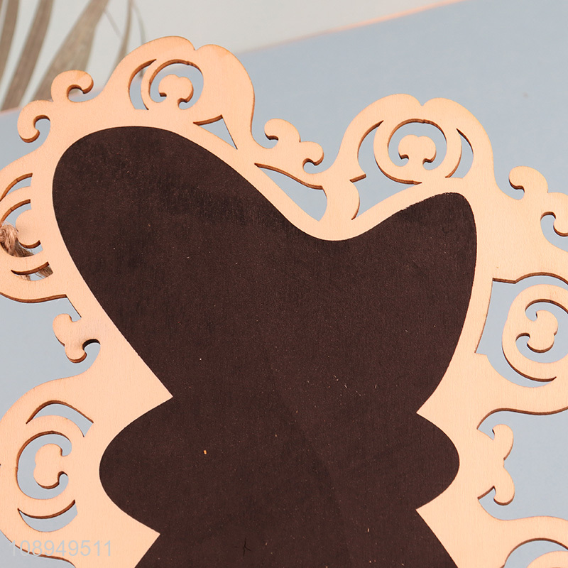 China Product Wooden Mini Chalkboard Signs Hanging Massage Board