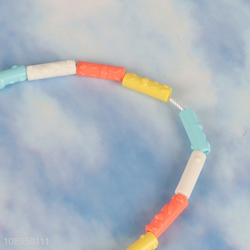 Top sale students sports training soft bead rope jump rope