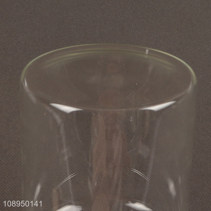 China factory clear glass food storage jar with lid