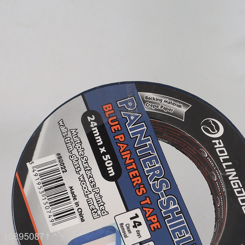 Factory wholesale multi-purpose heat-resistant 24mm*50m adhesive masking tape