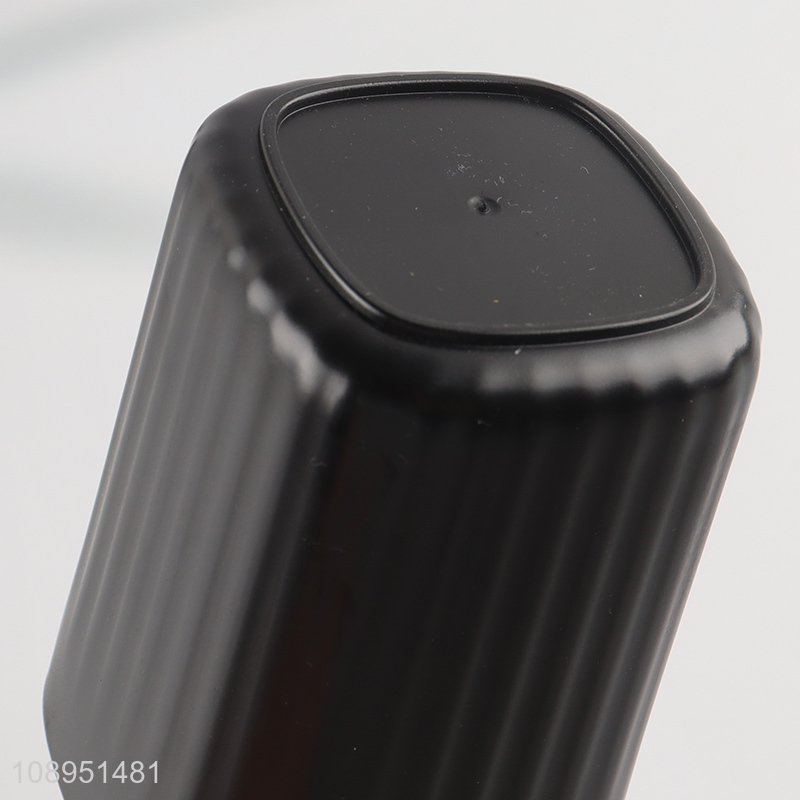 Hot Selling Plastic Striped Lotion Soap Dispenser Bottle for Bathroom