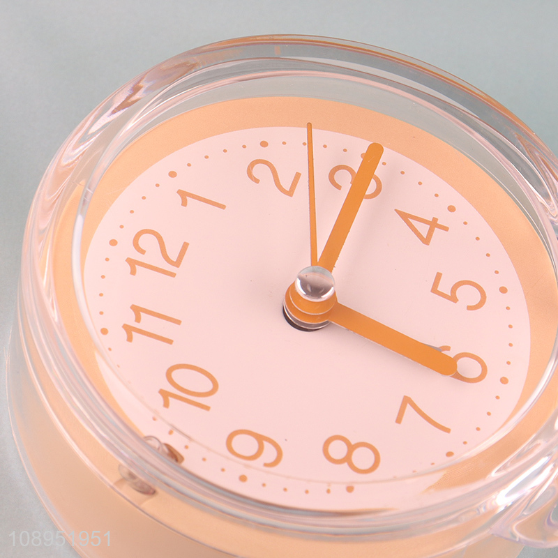 China Imports Round Silent Analog Alarm Clocks Travel Clocks