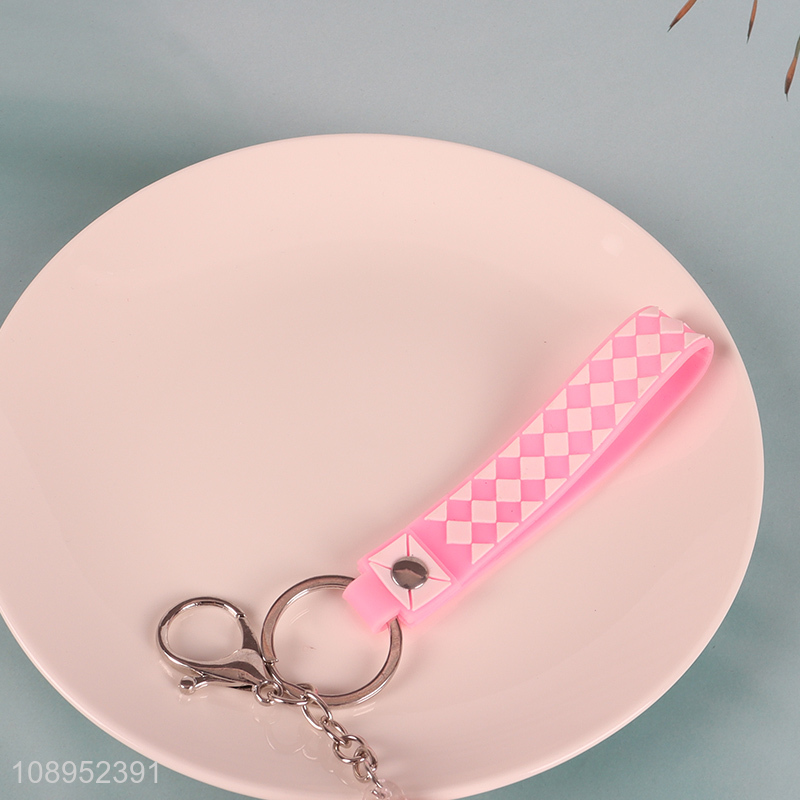 Most popular portable donut shape quicksand keychain for gifts