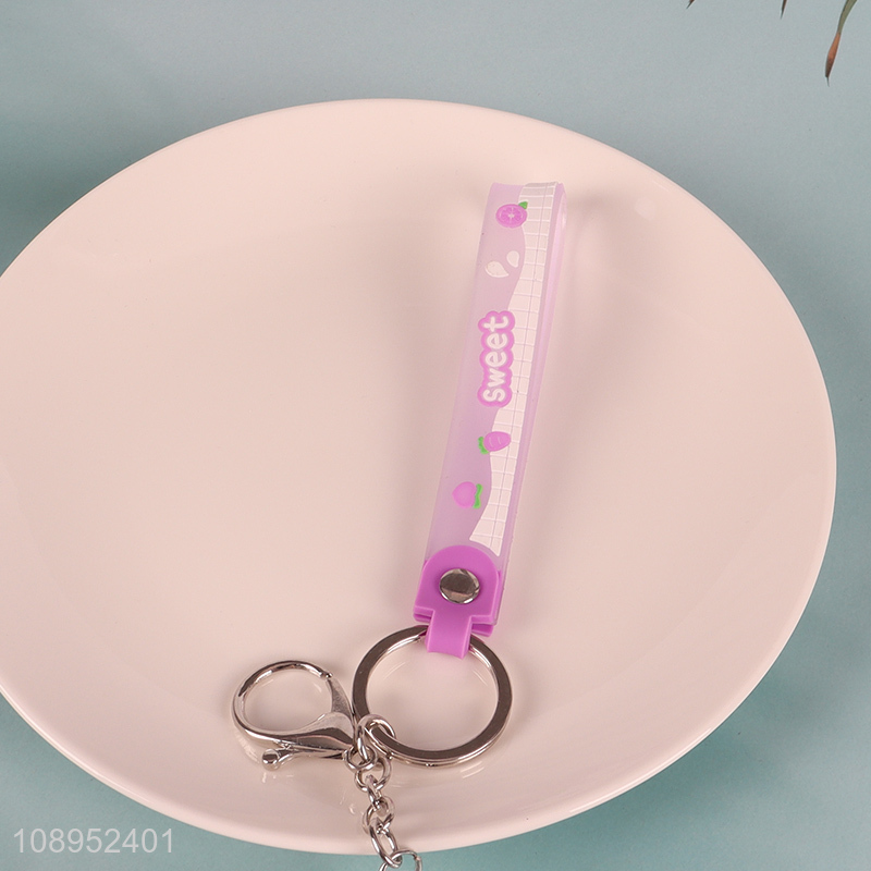 Best selling candy shape quicksand keychain cartoon keychain