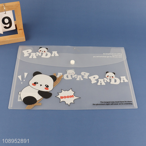 Wholesale A4 Size Plastic Envelope File Folder for Office School Students