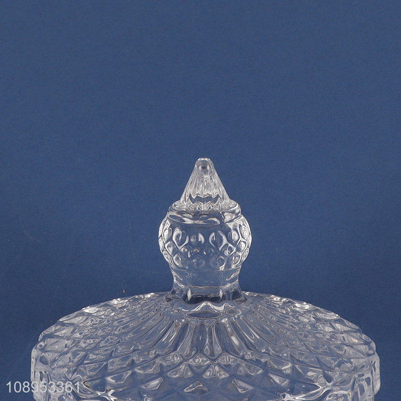 Popular products glass candy cookies storage jar with lid