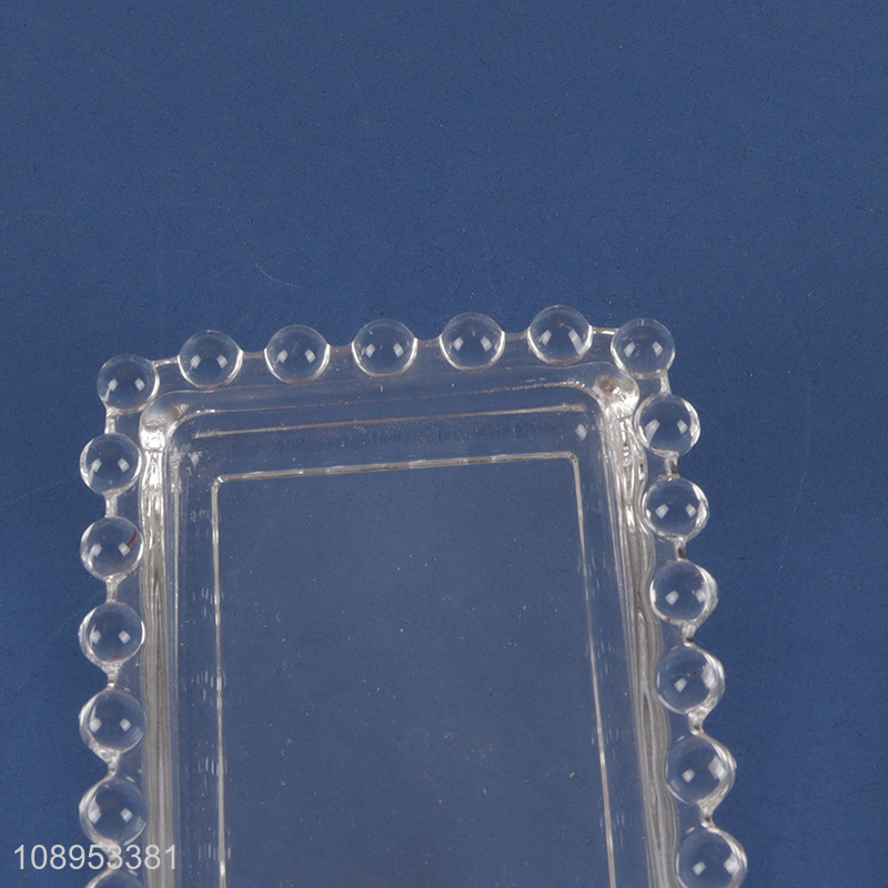 Yiwu market glass cheese dessert storage box with lid