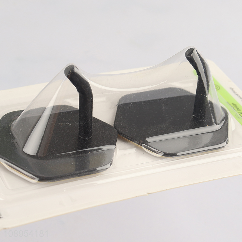 Factory Supply 2PCS Hexagonal Adhesive Wall Hooks Kitchen Towel Hooks