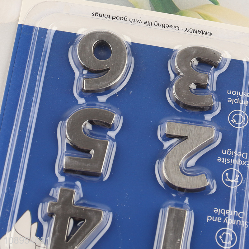 Hot Selling 6PCS Number Shaped Adhesive Hooks Heavy Duty Utility Hooks