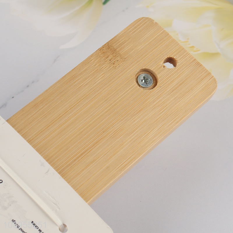 High Quality Wall Mounted Bamboo Coat Rack Coat Hook with 3 Hooks