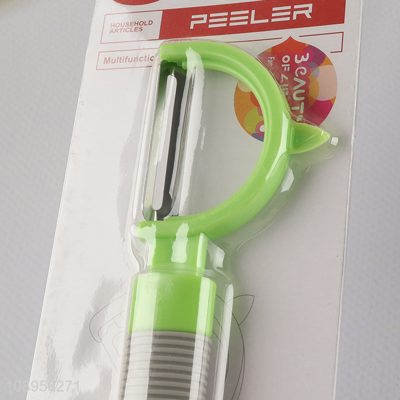 Wholesale P Shaped Stainless Steel Vegetable Fruit Peeler Carrort Peeler