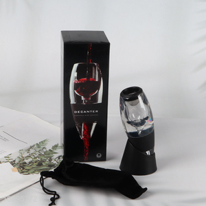 Low price red wine decanter wine aerator decanter for bar accessories