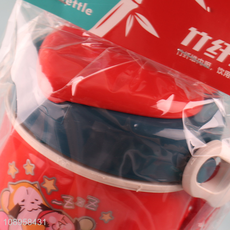 Wholesale 250 320ml Bamboo Fiber Plastic Water Bottle for Kids Boys Girls