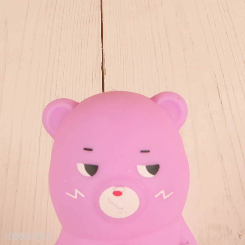 Good quality bear shape non-toxic tpr squishy toy for sale