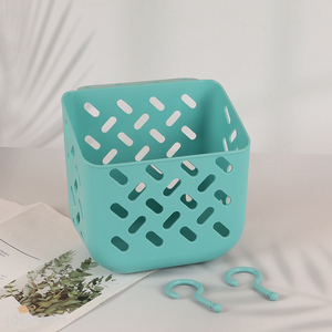 Factory wholesale household wall hanging storage basket with <em>hook</em>